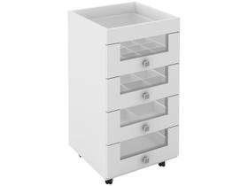 Penteadeira Carrinho Maquiagem Pe2009 Branco - Tecno Mobili