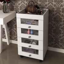 Penteadeira Carrinho Maquiagem Pe2009 Branco - Tecno Mobili Penteadeira Carrinho Maquiagem Pe2009 Branco - Tecno Mobili