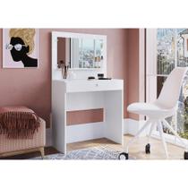 Penteadeira com 1 Gaveta e Leds Multimóveis CR35102 Branca Penteadeira com 1 Gaveta e Leds Multimóveis CR35102 Branca