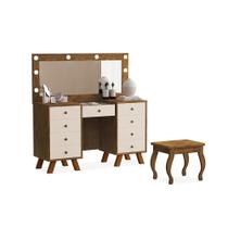 Penteadeira com Assento Memphis Malbec Off White