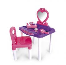 Penteadeira Com Cadeira de Brinquedo Mater Fashion Poliplac Rosa