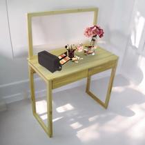 Penteadeira Com Espelho 2 Gavetas Camarim Mesa de Maquiagem