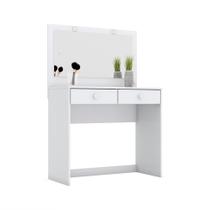 Penteadeira com Espelho e LED Léia 2 GV Branca Penteadeira com Espelho e LED Léia 2 GV Branca