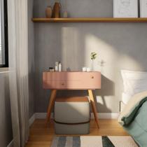 Penteadeira com Espelho Jaspe Rosé