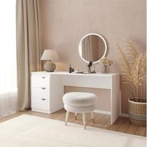 Penteadeira com Espelho Redondo Porto