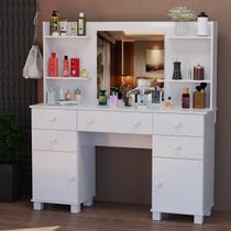 Penteadeira Com Prateleiras Colmeia Organizadora E Espelho