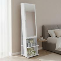 Penteadeira CR35551 com Espelho Porta-joias MDF-MDP Branco Multimóveis Penteadeira CR35551 com Espelho Porta-joias MDF-MDP Branco Multimóveis