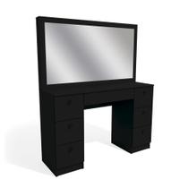 Penteadeira Ditália 7 Gavetas PE-80 Preto UV Acetinado cozy