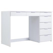 Penteadeira Escrivaninha 7 Gavetas 120 cm PE90 Branco Dtall Penteadeira Escrivaninha 7 Gavetas 120 cm PE90 Branco Dtall