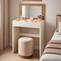 Penteadeira Escrivaninha Com Espelho e Baú Porta Objetos