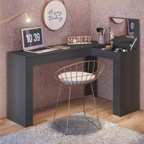 Penteadeira/Escrivaninha de Canto Jade - Preto