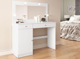 Penteadeira Estilo Camarim Diamante Branca Patrimar