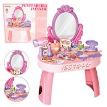 Penteadeira Infantil com Acessórios Maquiagem Brinquedo Beleza
