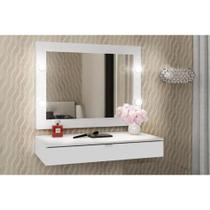 Penteadeira Infantil Espelho Camarim Tecno Mobili PE-2006 + Gaveta Suspensa PE-2004 Branco - Tecno Mobili Penteadeira Infantil Espelho Camarim Tecno Mobili PE-2006 + Gaveta Suspensa PE-2004 Branco - Tecno Mobili