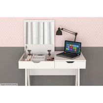 Penteadeira Infantil PE-2019 c/ 1 Espelho Branco - Tecno Mobili Penteadeira Infantil PE-2019 c/ 1 Espelho Branco - Tecno Mobili