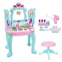 Penteadeira Infantil Sonho de Princesa com Piano e Acessorios DM Toys DMT6844