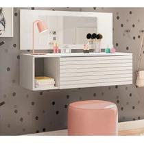 Penteadeira Joy Branca com Espelho - Peternella