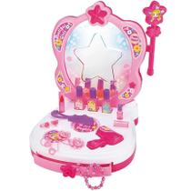 Penteadeira magica infantil luz e som c/ 14 acessorios zippy toys