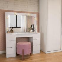 Penteadeira Moldávia com Espelho Branco Penteadeira Moldávia com Espelho Branco