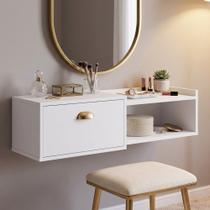 Penteadeira Multifuncional Suspensa Nicho Beleza Maquiagem Decoração Moderna Quarto Adolescente - Lojas RPM