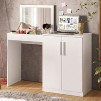 Penteadeira Multiuso 100% MDF 2 Portas Branco