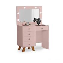 Penteadeira Nice com LED Rosê