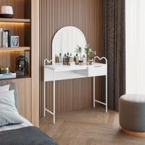 Penteadeira Oasis em Aço Espelho Compacto p/ Quartos Camarim