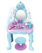 Penteadeira Princesas Som Luz Secador Diversos Acessórios