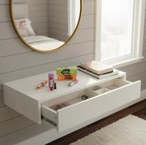 Penteadeira Suspensa 100cm Branca Simplifiq