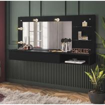 Penteadeira Suspensa Camarim Lumiere - Preto - Belaflex Penteadeira Suspensa Camarim Lumiere - Preto - Belaflex