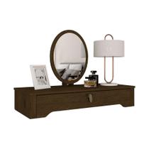 Penteadeira Suspensa Com Espelho Paola Cedro - Móveis Arapongas - A Móveis Arapongas