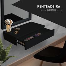 Penteadeira Suspensa com Gaveta Multifuncional Maquiagem Corrediça