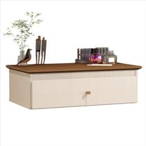 Penteadeira Suspensa Europa Off White Freijó 1 Gaveta DWR