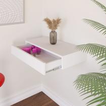Penteadeira Suspensa Gaveteiro organizador Simples Elegante Quarto Cabeceira de Cama MDF Preto, Branco