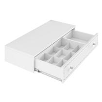 Penteadeira Suspensa Strass 1 Gaveta Branca 80 cm