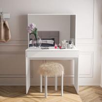 Penteadeira Virginia Branca com Espelho e Gavetas Politorno