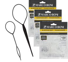 Penteado agulha modeladora+300 elastico transparente marco b