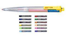 Pentel Multi 8 Lápis de Cor Automático 8 cores + 12 cores de grafites