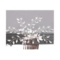 Pentes De Cabelo De Noiva Com Pérolas Prateadas E Strass, Acessórios De Cabelo Para Casamento Pentes De Cabelo De Noiva Com Pérolas Prateadas E Strass, Acessórios De Cabelo Para Casamento