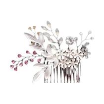 Pentes De Cabelo De Noiva Com Pérolas Prateadas E Strass, Acessórios De Cabelo Para Casamento Pentes De Cabelo De Noiva Com Pérolas Prateadas E Strass, Acessórios De Cabelo Para Casamento