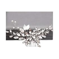 Pentes De Cabelo De Noiva Com Pérolas Prateadas E Strass, Acessórios De Cabelo Para Casamento Pentes De Cabelo De Noiva Com Pérolas Prateadas E Strass, Acessórios De Cabelo Para Casamento