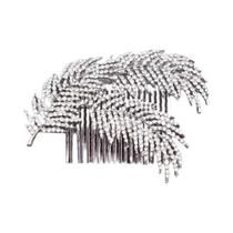 Pentes De Cabelo De Noiva Com Pérolas Prateadas E Strass, Acessórios De Cabelo Para Casamento Pentes De Cabelo De Noiva Com Pérolas Prateadas E Strass, Acessórios De Cabelo Para Casamento