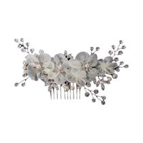 Pentes De Cabelo De Noiva Com Pérolas Prateadas E Strass, Acessórios De Cabelo Para Casamento Pentes De Cabelo De Noiva Com Pérolas Prateadas E Strass, Acessórios De Cabelo Para Casamento