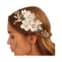 Pentes De Cabelo De Pérola E Strass Para Casamento Acessórios De Cabelo Para Noivas