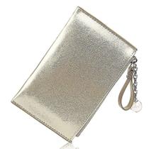 Pentes de cabelo multifuncional mini perolado laser criativo porta-moedas dourado