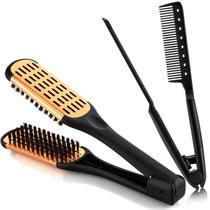 Pentes para alisar cabelo CHENGU Boar Bristles Clamp 2 unidades Pentes para alisar cabelo CHENGU Boar Bristles Clamp 2 unidades