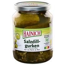 Pepino Alemão Salgado Com Endro Em Conserva Hainich 650g