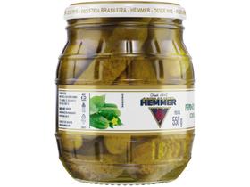 Pepino Em Condimento Suave Hemmer Vidro 300g 550g