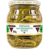 Pepinos em condimento suave hemmer pt 300gr picles