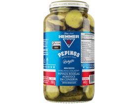 Pepinos rodelas agridoce hemmer 440gr tipo americano